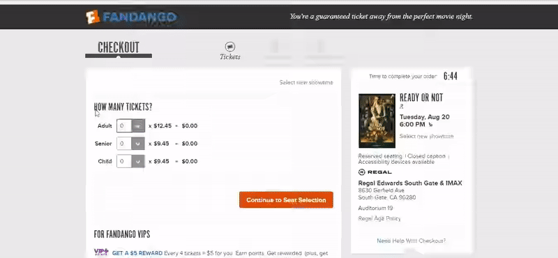 Movie Ticket Booking Process