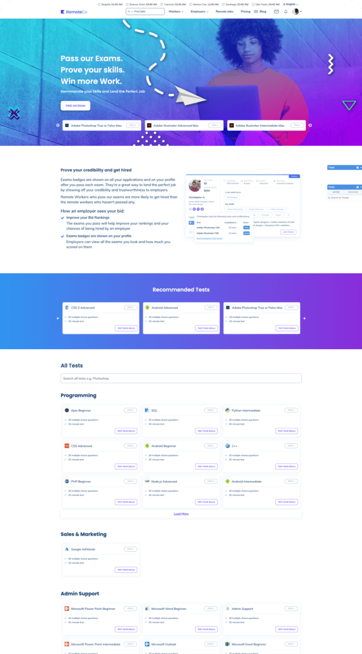 Remoteco: Leading Job Marketplace in Latin America designs