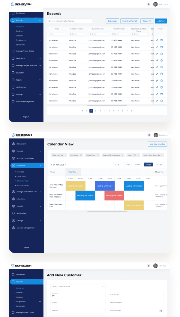 Reporting SaaS for Home Inspectors designs